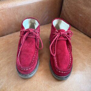 The Great Trooper Shoe Boot Red Women's 6.5 Wallabee